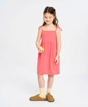 Сарафан за момиче коралов за МОМИЧЕ основен изглед