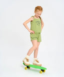 Шорти за момиче зелени зелени за МОМИЧЕ основен изглед