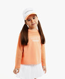 Тениска с дълъг ръкав, комбинирана с мрежа, коралова Gulliver