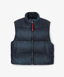 Ватиран елек за момче от деним, капитониран, син, Gulliver