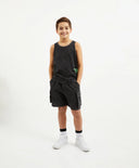 Къс панталон от пике с ластичен колан за момче, сив, Gulliver