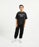 Панталон тип джогър от памук с карго джобове за момче, черен, Gulliver