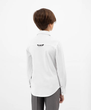 Бяла риза с дълъг ръкав Gulliver