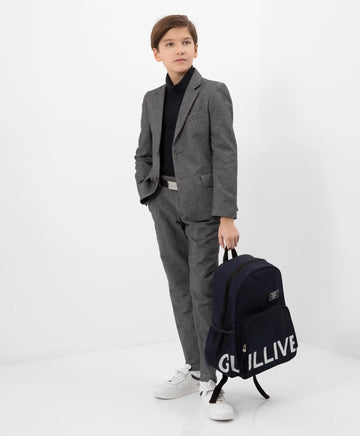 Панталони от туид, стеснени към дъното, сив Gulliver