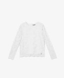 Дантелена блуза с дълъг ръкав бяла Gulliver