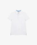 Поло с къс ръкав от пике, бяло за момче Gulliver