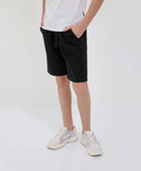 Трикотажни къси панталони с колан черни Gulliver