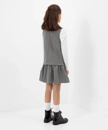 Сарафан с ниска талия сив от Gulliver