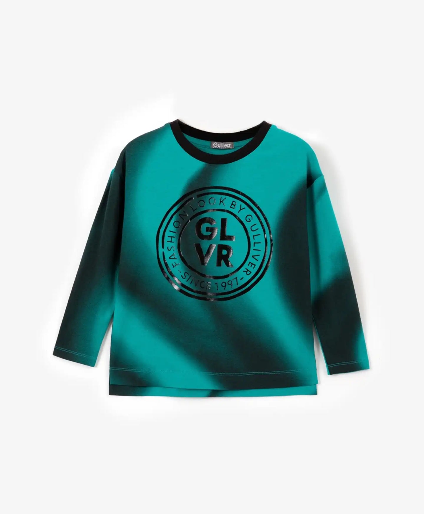 Блуза с голяма щампа зелен цвят Gulliver