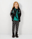 Черен панталон за МОМИЧЕ основен изглед