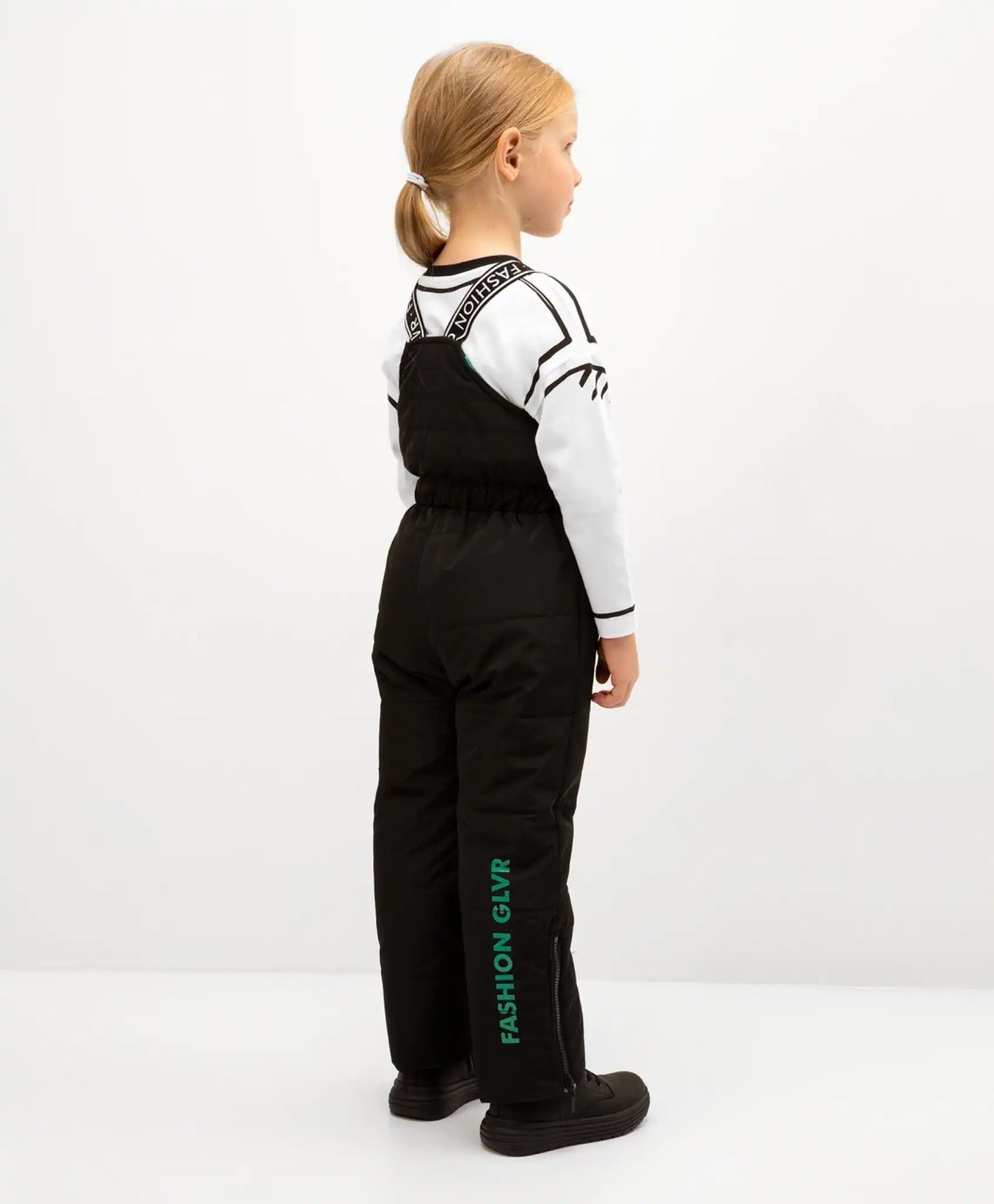 Ватиран гащеризон черен цвят Gulliver