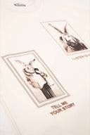 Рокля с дълъг ръкав в пуловер в цвят слонова  Gulliver