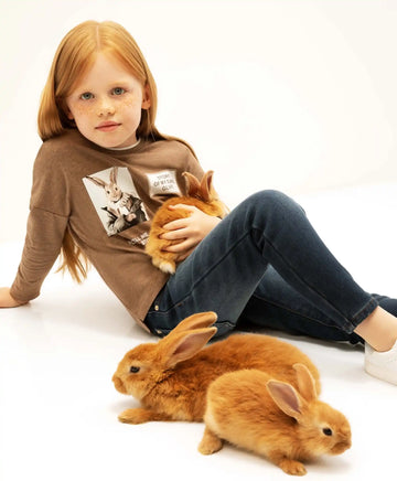 Поларени дънки син цвят