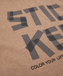 Блуза с дълъг ръкав от меланжирано трико кафяв Gulliver