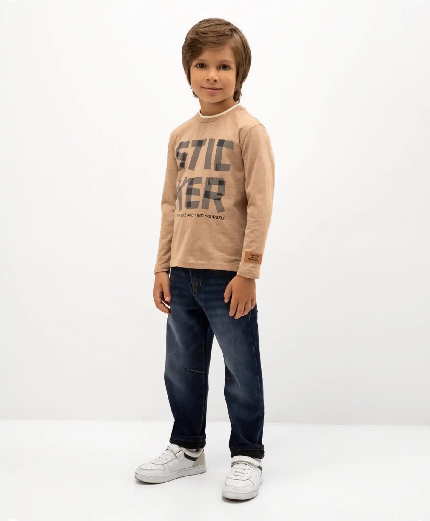 Поларени дънки син цвят