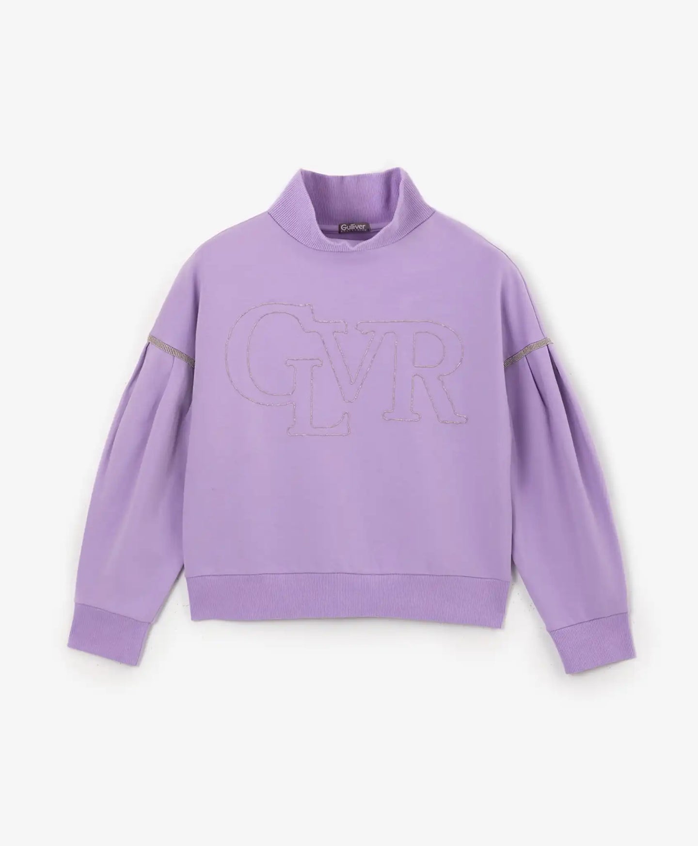 Свободна блуза с дълъг ръкав лилав цвят Gulliver