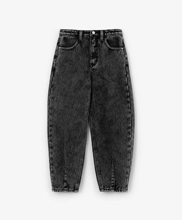 Поларени дънки със свободна форма сиви Gulliver