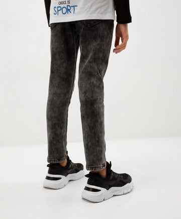 Дънки Slim изолирани черни Gulliver