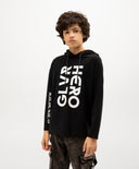 Черна тениска с качулка от Gulliver