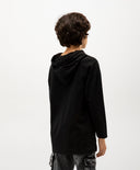 Черна тениска с качулка от Gulliver