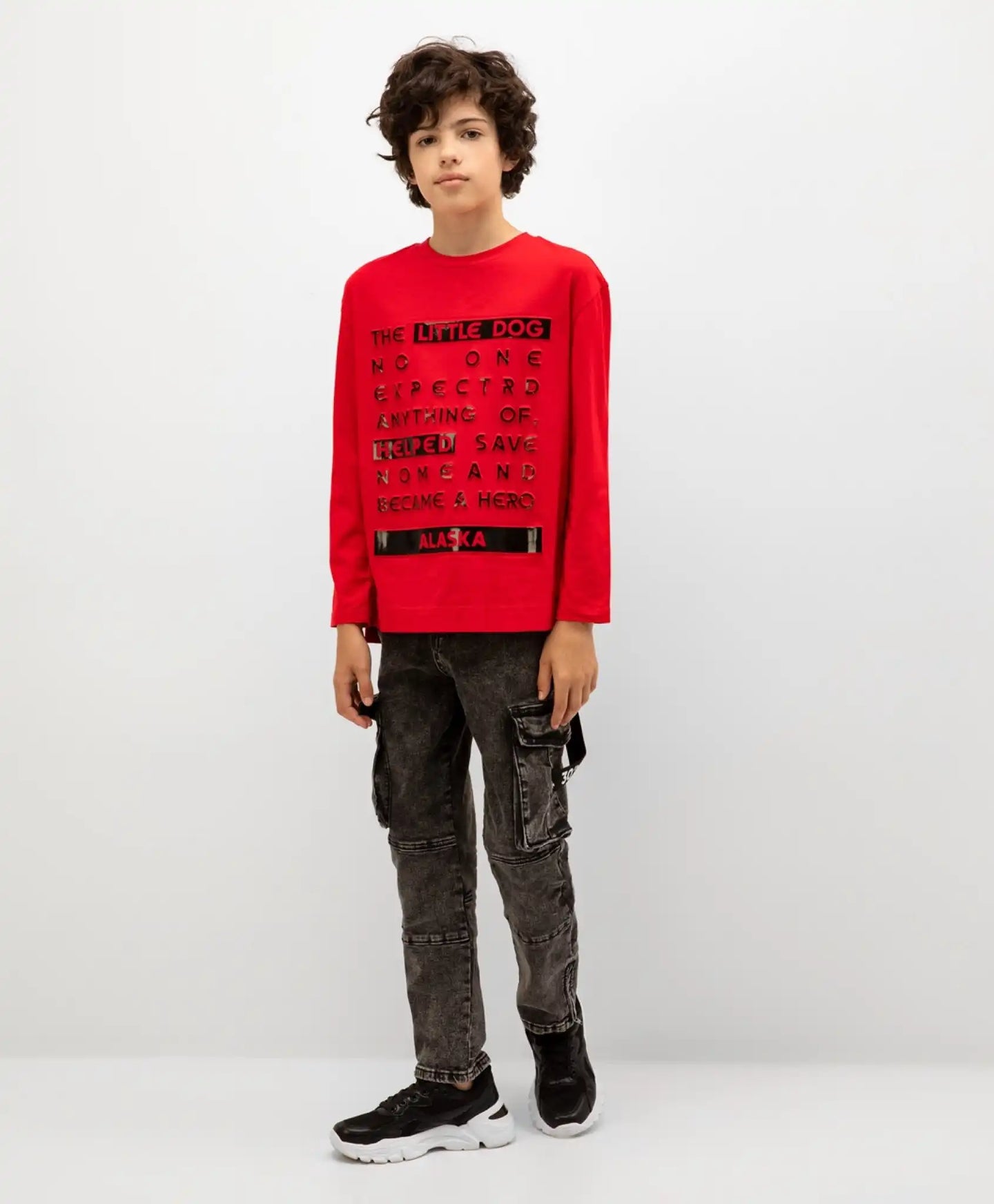 Дънки с мраморен ефект черни Gulliver