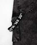 Дънки с мраморен ефект черни Gulliver