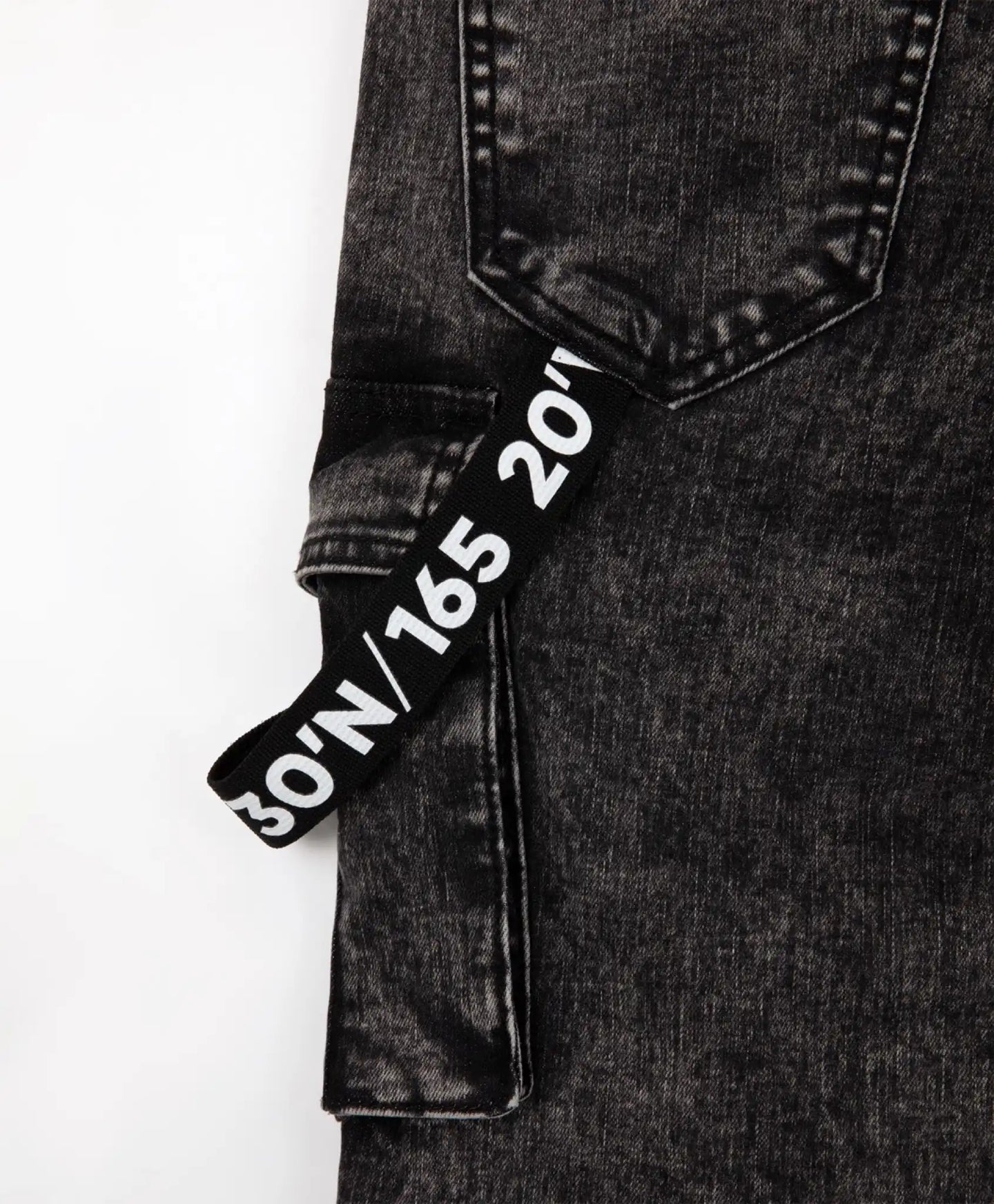 Дънки с мраморен ефект черни Gulliver