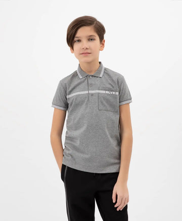 Тениска с къс ръкав сиво Gulliver