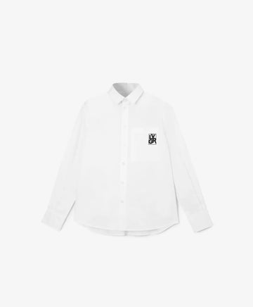 Бяла риза със свободна форма Gulliver