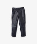 Изолиран панталон от имитация на кожа син Gulliver