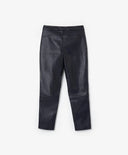 Изолиран панталон от имитация на кожа син Gulliver