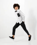 Панталон от еко кожа черен за МОМЧЕ основен изглед