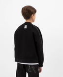 Суичър от трико с лят цип черен Gulliver