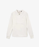 Блуза с млечна плисирана текстилна вложка от Gulliver