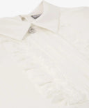 Блуза с млечна плисирана текстилна вложка от Gulliver