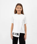 Тениска с асиметричен крой бяла за МОМИЧЕ основен изглед