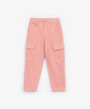 Розови велурени панталони за МОМИЧЕ основен изглед