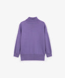 Плетен виолетов пуловер Gulliver