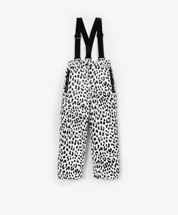 Бял полу-комбинезон с принт от Gulliver