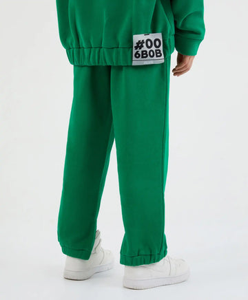 Зелени джогърски панталони с колан от Gulliver