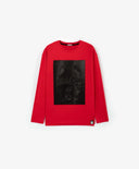 Червена тениска с дълъг ръкав от Gulliver