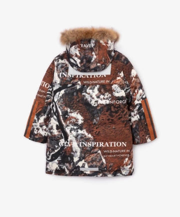 Полупалто на изкуствен пух в мултицвет Gulliver