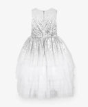 Двуслойна рокля със сребристи пайети Gulliver