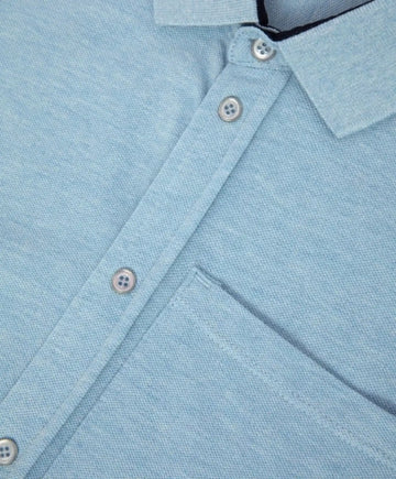 Трикотажна риза с дълъг ръкав синя - Gulliver