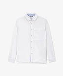 Трикотажна риза с дълъг ръкав бяла - Gulliver