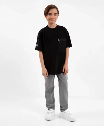 Трикотажни панталони от джерси сиви - Gulliver