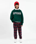 Текстилен панталон син за МОМИЧЕ основен изглед