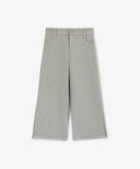 Разкроени панталони от футер сиви за момиче Gulliver