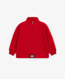 Червено поларено суитшърт с зип за момиче Gulliver