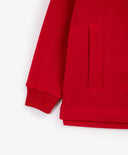 Червено поларено суитшърт с зип за момиче Gulliver